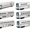 Kato 101789 N Scale Amtrak Superliner Phase VI 6-Unit Bookcase Set
