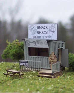 Osborn Model Kits 1072 HO Scale Snack Shack -Rc Toys & Trains 1072 08223.1681264370