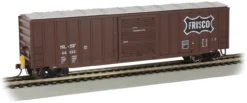Bachmann 14908 HO 50' Outside Braced Box Car With FRED - Frisco #44213