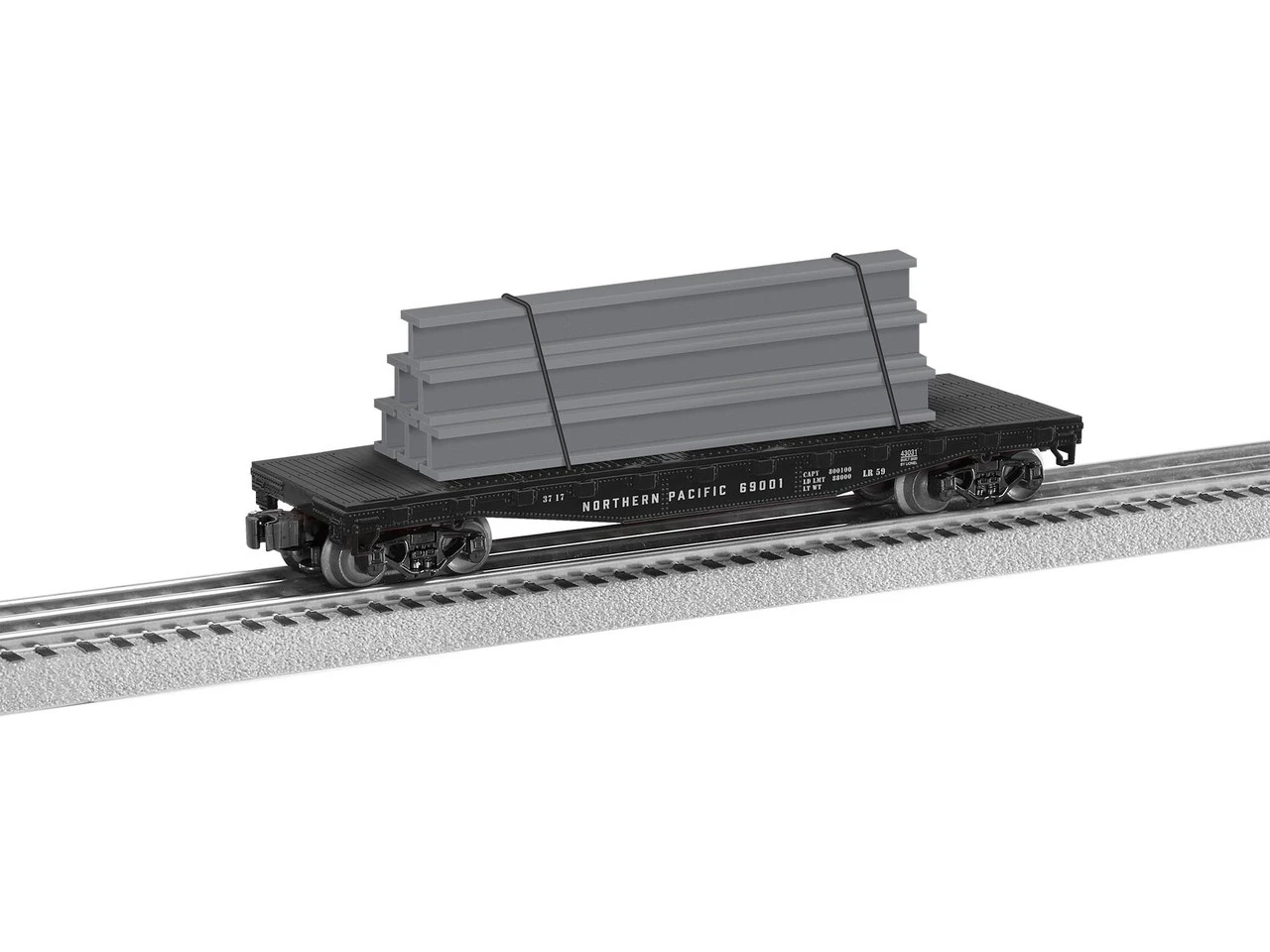 Lionel 2143031 O Scale Norfolk & Western Flatcar W/ Stakes #69001 1 Lionel 2143031 O Scale Norfolk & Western Flatcar W/ Stakes #69001