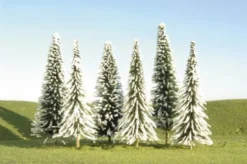 Bachmann 32202 O Scale 8" - 10" Pine Trees With Snow SceneScapes (3 PK) -Rc Toys & Trains 32202 03453.1663735931