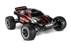 Traxxas Rustler 1/10 RTR Stadium Truck W/XL-5 ESC, TQ 2.4GHz Radio, Battery & DC Charger, LED Lighting (Black)