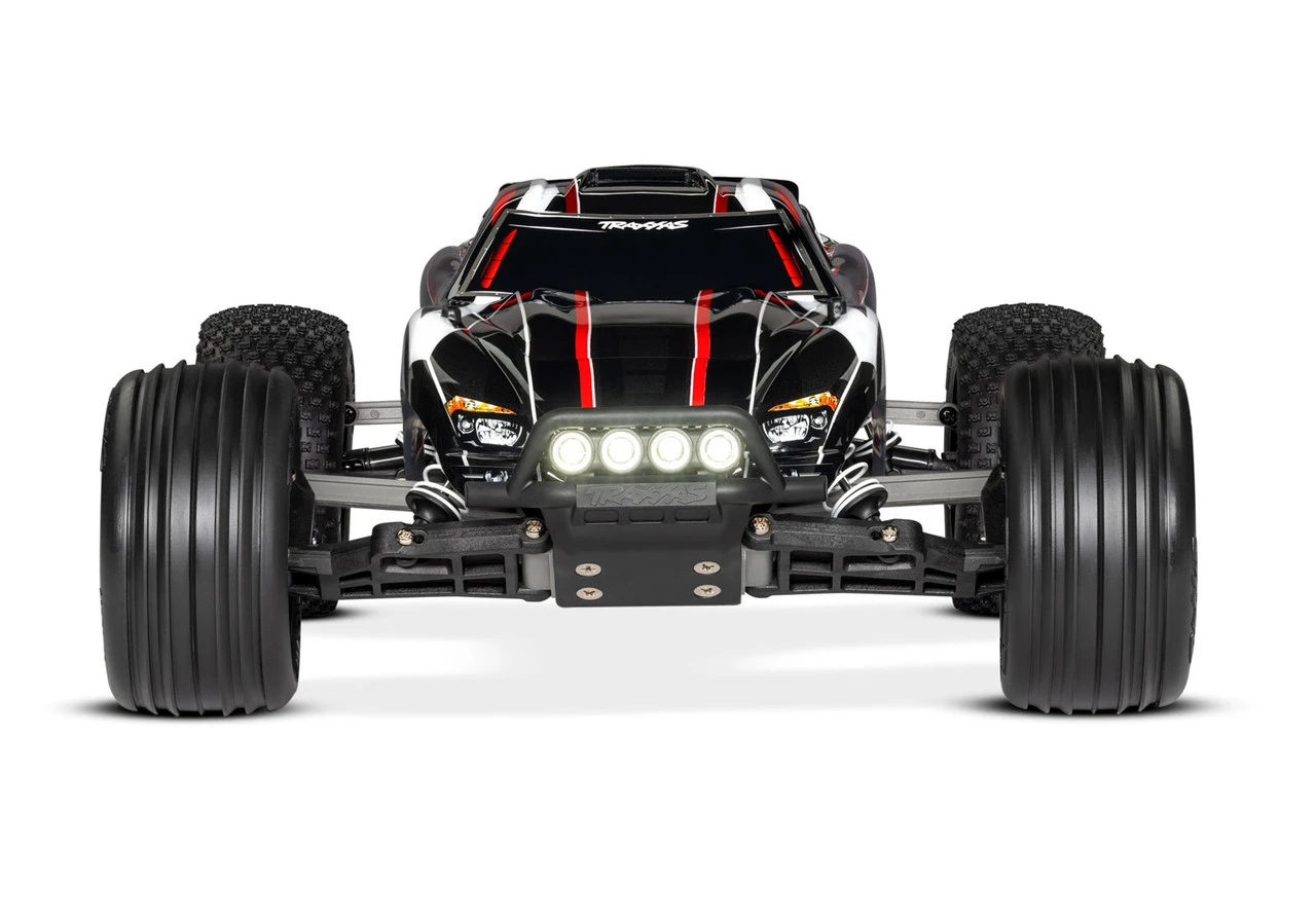 Traxxas Rustler 1/10 RTR Stadium Truck W/XL-5 ESC, TQ 2.4GHz Radio, Battery & DC Charger, LED Lighting (Black) 4 Traxxas Rustler 1/10 RTR Stadium Truck W/XL-5 ESC, TQ 2.4GHz Radio, Battery & DC Charger, LED Lighting (Black) - Image 4