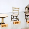 Banta Modelworks 717 O Scale Square Back Chairs