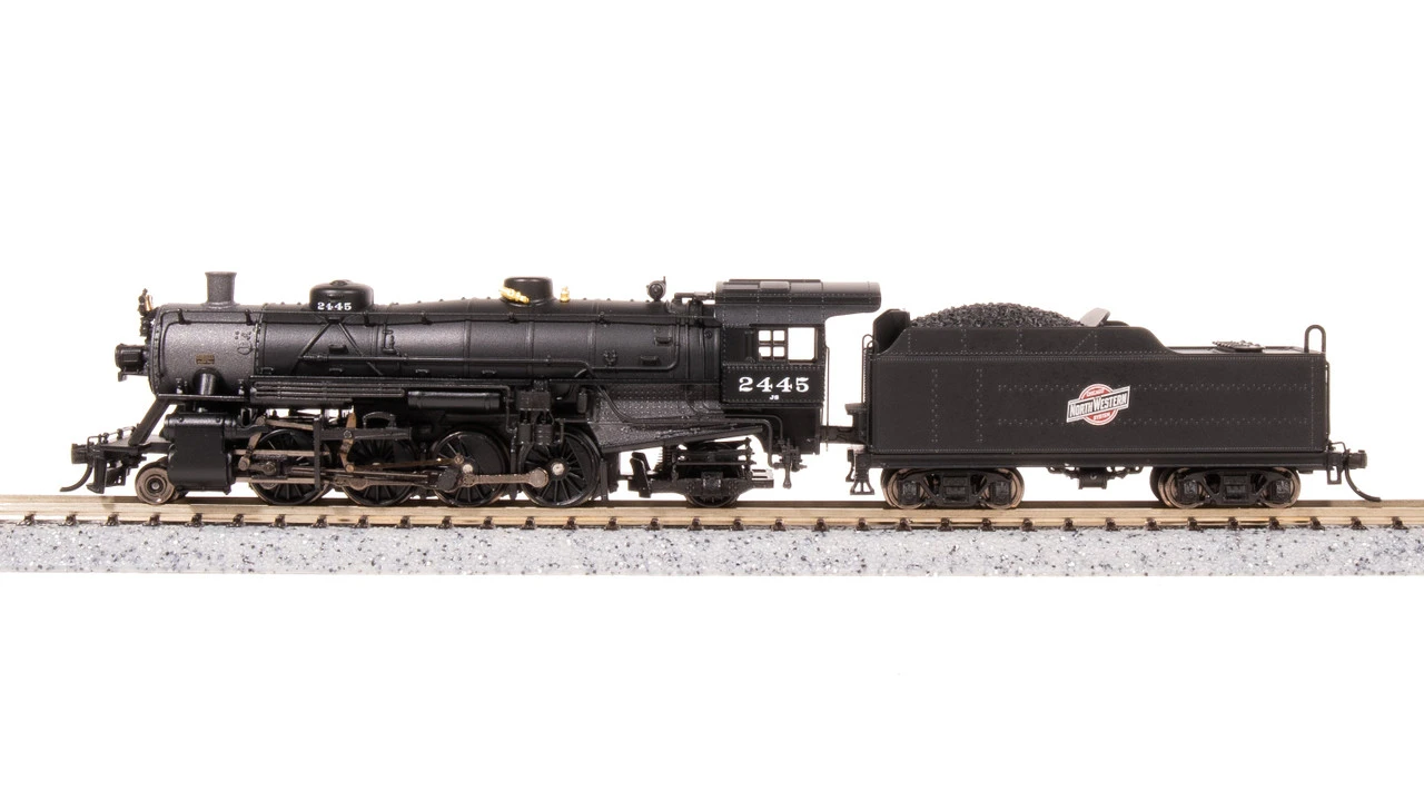 Broadway Ltd 7854 N Scale CNW USRA Light Mikado Steam Locomotive #2445 4 Broadway Ltd 7854 N Scale CNW USRA Light Mikado Steam Locomotive #2445 - Image 4