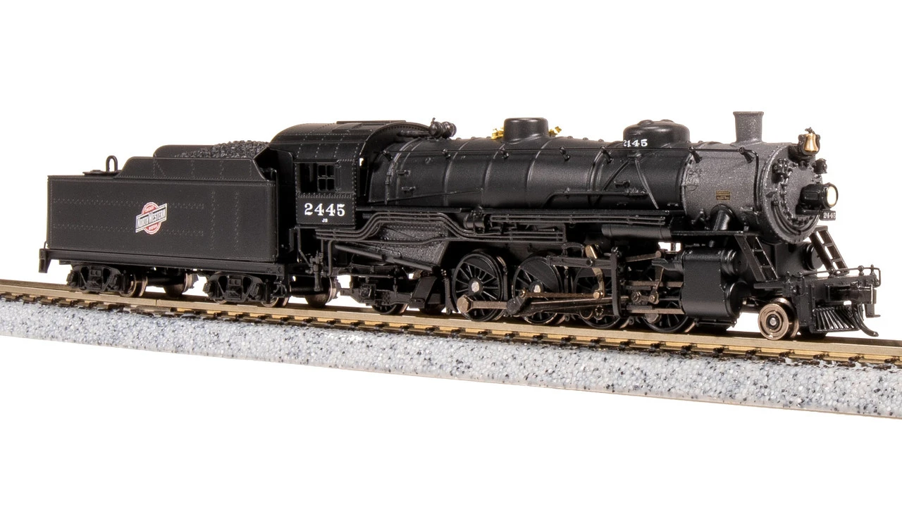 Broadway Ltd 7854 N Scale CNW USRA Light Mikado Steam Locomotive #2445 5 Broadway Ltd 7854 N Scale CNW USRA Light Mikado Steam Locomotive #2445 - Image 5