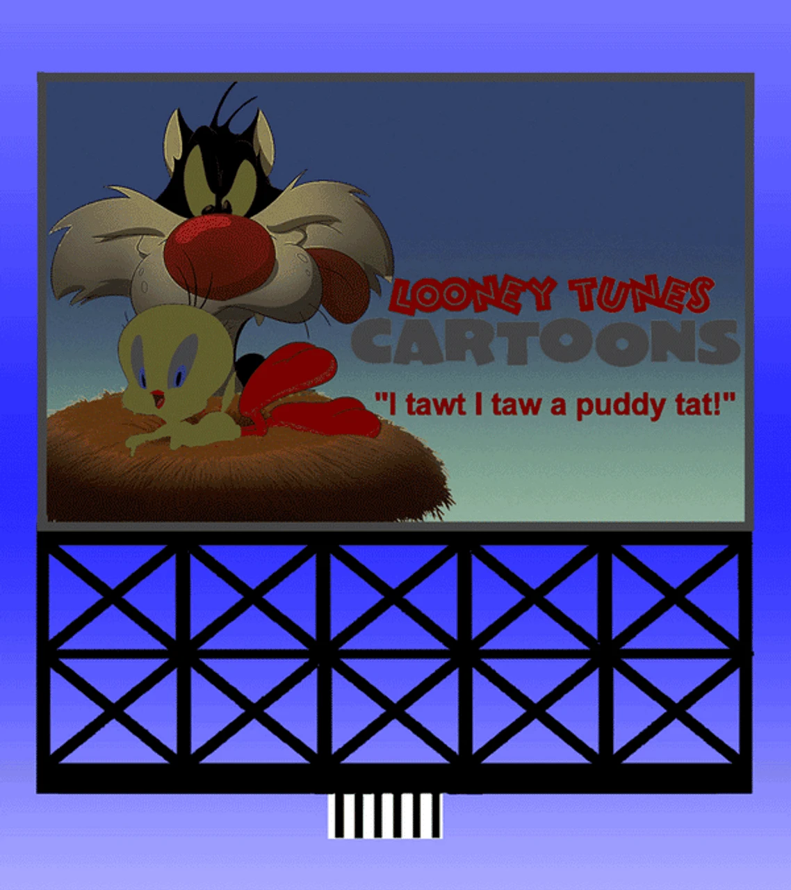 Miller Engineering 883951 O Scale Looney Toons Billboard 1 Miller Engineering 883951 O Scale Looney Toons Billboard