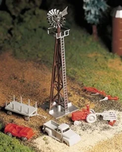 Bachmann 45603 O Scale Windmill With Farm Machinery -Rc Toys & Trains bac45603 bachmann trains windmill with farm machinery 677472839 58689.1609689905