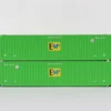 Jacksonville Terminal 537026 N Scale EMP 53' High Cube Corrugated Containers (2)