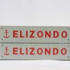 Jacksonville Terminal 537058 N Scale Elizondo Line 53' High Cube Containers (2)