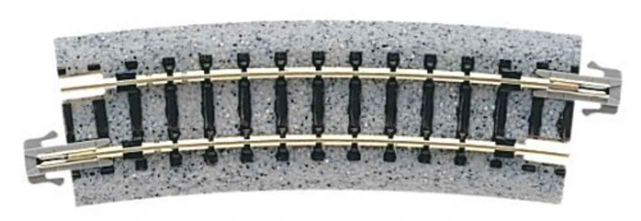 Kato 20-111 N Scale Unitrack, 282mm 11" Radius 15-Degree Curve Track (4) 1 Kato 20-111 N Scale Unitrack, 282mm 11" Radius 15-Degree Curve Track (4)
