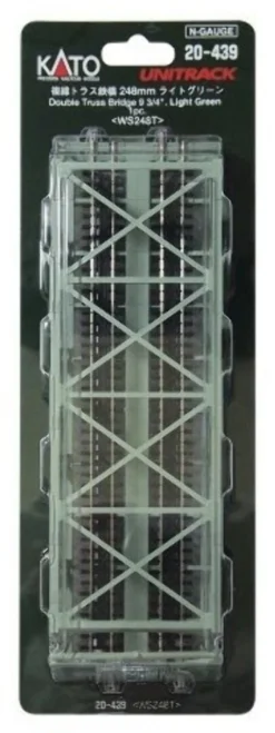 Kato 20-439 N Gauge 20-439 Double-track Railway Bridge Truss (light Green) -Rc Toys & Trains kat20 439 c89f49195fce3bb7220cfc53b79e465fa0636447 46269.1678541961