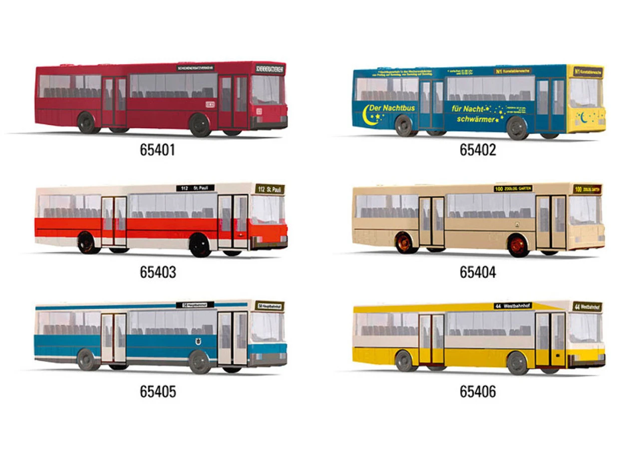 TRIX 65400 N Scale Busses 1 TRIX 65400 N Scale Busses