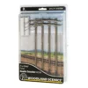 Woodland Scenics Woodland US2281 O Scale Pre-Wired Poles Double Crossbar
